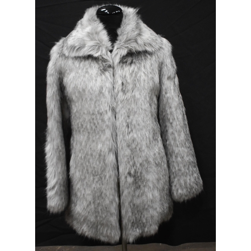 3359 - A Ruby & Ed simulated fur coat together with another fur coat both size 10/12 (2)