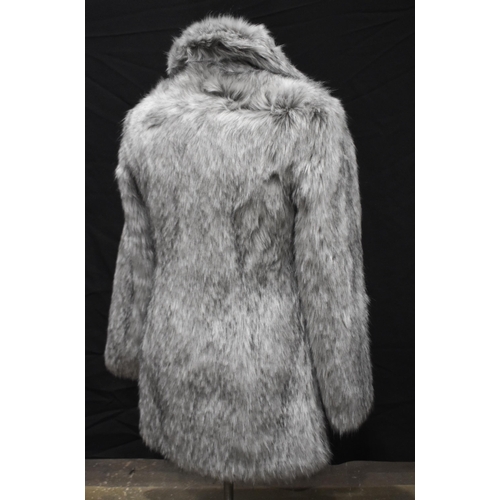 3359 - A Ruby & Ed simulated fur coat together with another fur coat both size 10/12 (2)