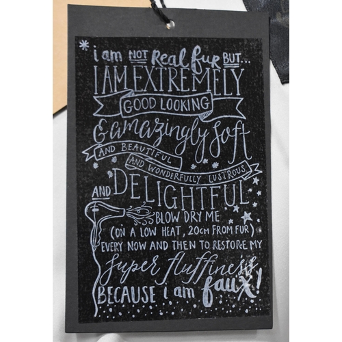 3359 - A Ruby & Ed simulated fur coat together with another fur coat both size 10/12 (2)