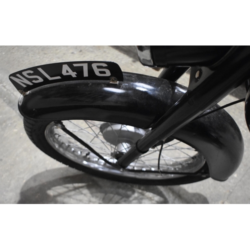 3384 - A vintage BSA Bantam 175CC motorcycle.