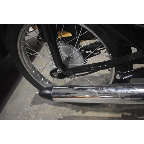 3384 - A vintage BSA Bantam 175CC motorcycle.