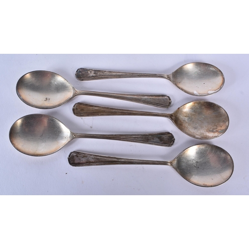 3408 - A silver napkin together with silver plated items, weight of silver napkin 14.6g(15)