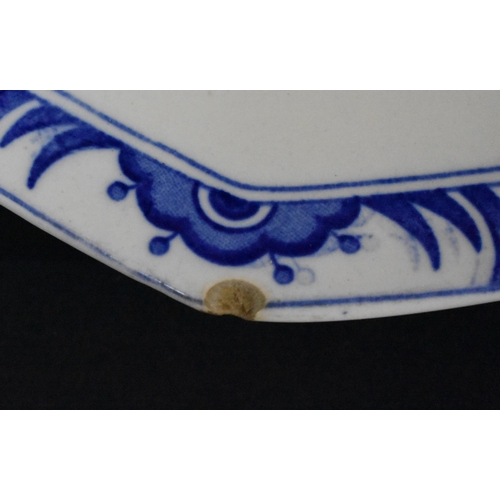 3409 - A collection of Gresley earthenware including Mow Tan together with a silver rimmed bowl and a small... 