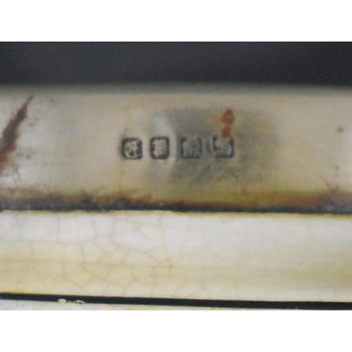 3409 - A collection of Gresley earthenware including Mow Tan together with a silver rimmed bowl and a small... 