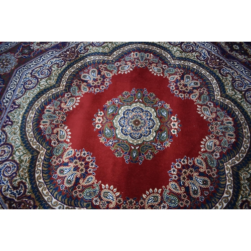3413 - A large European hexagonal Persian style  rug 260 x 260cm