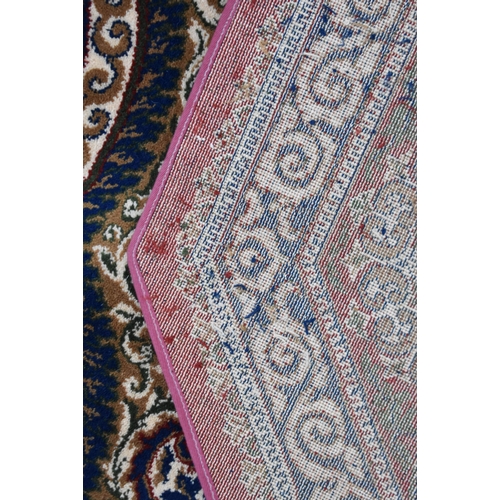 3413 - A large European hexagonal Persian style  rug 260 x 260cm