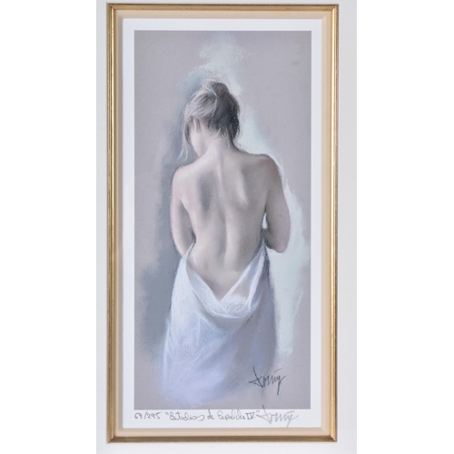 3420 - A framed print of a female by Domingo 69/295 