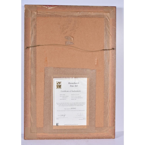 3420 - A framed print of a female by Domingo 69/295 