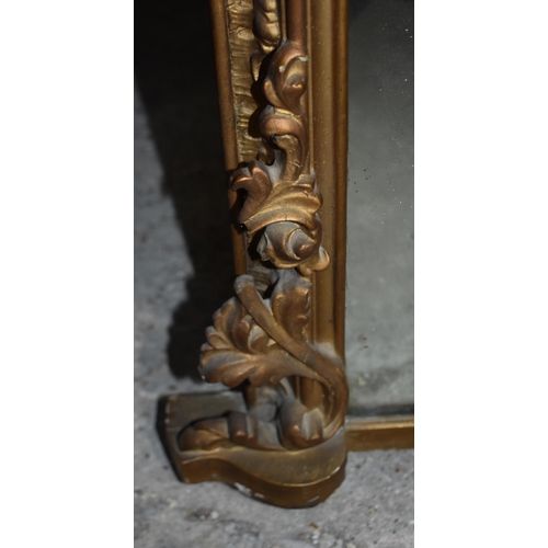 3431 - A huge 19th Century archtop pier mirror 193 x 72cm