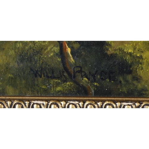 3439 - George Willis Pryce (1866 -1949 ) oil on board 'The Wrekin from Wenlock Edge'. Shropshire 18.5 x 29c... 