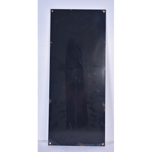3452 - A enamelled metal novelty Eyesight test sign 56 x 23cm