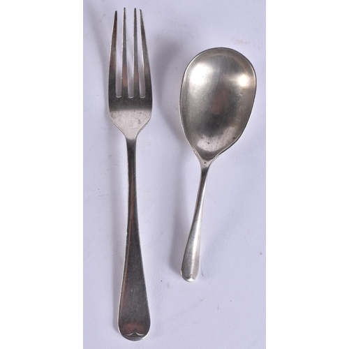 125 - A COLLECTION OF SILVERWARE. Weighable silver 140 grams. (qty)