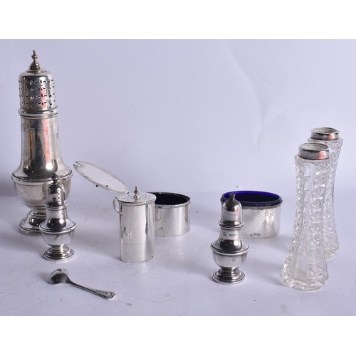 873 - ASSORTED SILVERWARE. Weighable silver 260 grams. (qty)