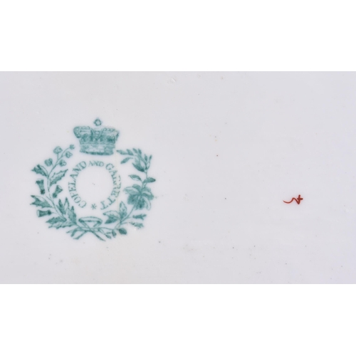 105 - A RARE SET OF FOUR MID 19TH CENTURY COPELAND & GARRETT PORCELAIN PLAQUES Ex Allan H Townsend Collect... 