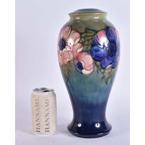 108 - A MOORCROFT POTTERY LAMP. 32 cm high.