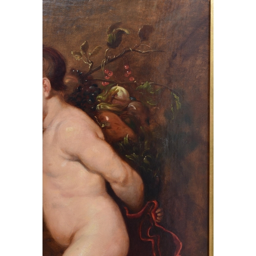 153 - European School (18th/19th Century) Follow of Peter Reubens, Oil on canvas, Putti and garlands. 116 ... 