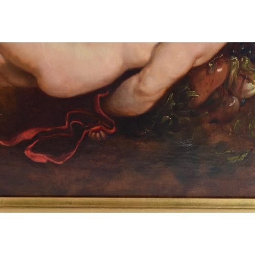 153 - European School (18th/19th Century) Follow of Peter Reubens, Oil on canvas, Putti and garlands. 116 ... 