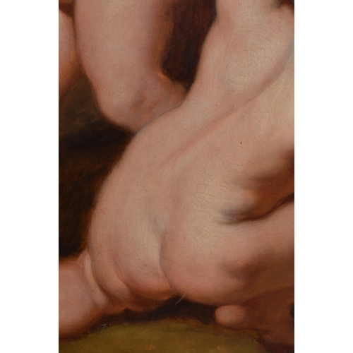 153 - European School (18th/19th Century) Follow of Peter Reubens, Oil on canvas, Putti and garlands. 116 ... 