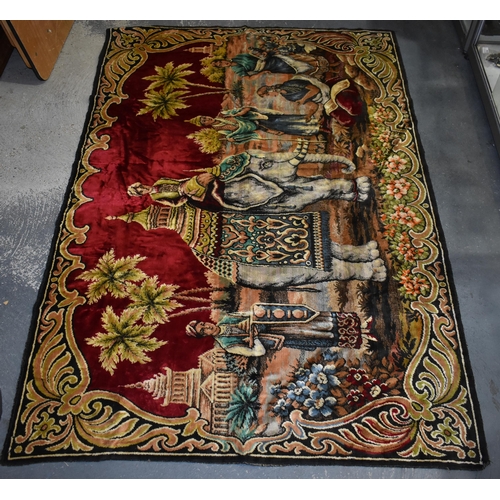 62 - A LARGE EMBROIDERY etc. (qty)