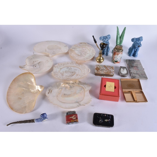 67 - ASSORTED COLLECTABLES including pottery dogs etc. (qty)