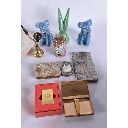 67 - ASSORTED COLLECTABLES including pottery dogs etc. (qty)