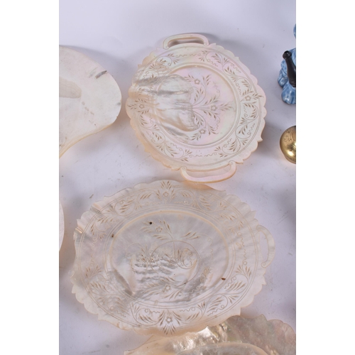 67 - ASSORTED COLLECTABLES including pottery dogs etc. (qty)