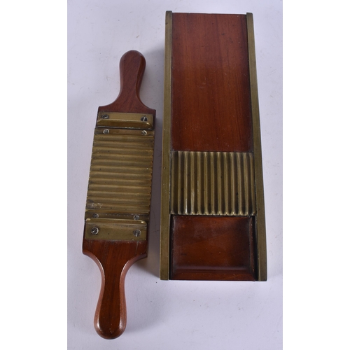 68 - AN ANTIQUE MAHOGANY APOTHECARY PILL DISPENSER. 36 cm wide. (2)