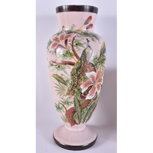 76 - VICTORIAN OPALINE GLASSES together with pottery etc. (qty)