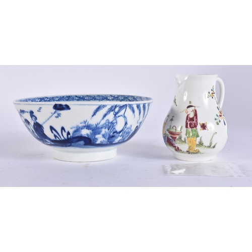 93 - AN INTERESTING 18TH CENTURY ENGLISH PORCELAIN BOWL Ex Sutherland Collection, Ex Anton Gabszewicz, to... 