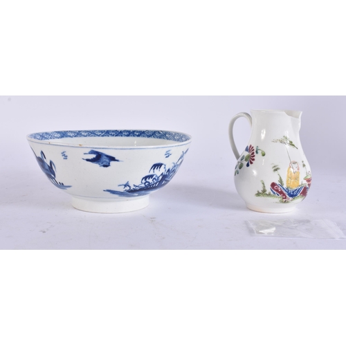 93 - AN INTERESTING 18TH CENTURY ENGLISH PORCELAIN BOWL Ex Sutherland Collection, Ex Anton Gabszewicz, to... 