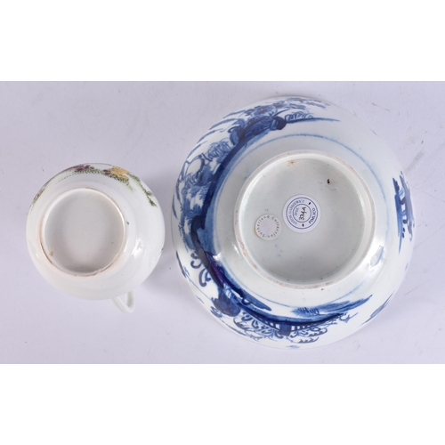 93 - AN INTERESTING 18TH CENTURY ENGLISH PORCELAIN BOWL Ex Sutherland Collection, Ex Anton Gabszewicz, to... 