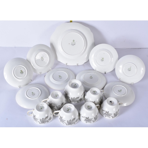 3666 - A Wedgwood ceramic 6 person tea service 