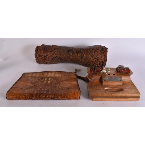 893 - A TAXIDERMY SKIN etc. (3)