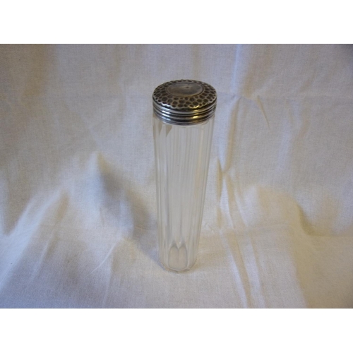 24 - c1884 HM Silver dressing jar