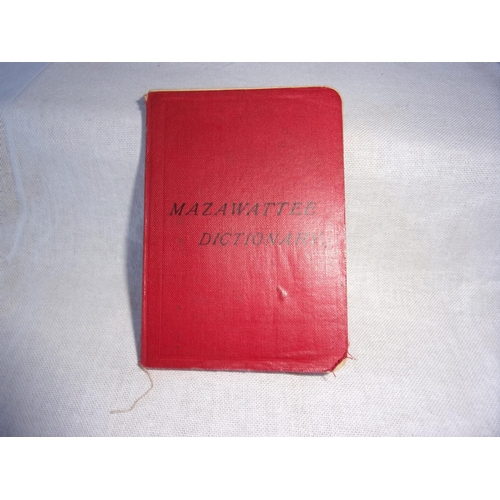 64 - Pocket size Mazawattee dictionary