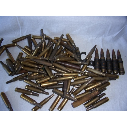 68 - Tub of used rifle shells