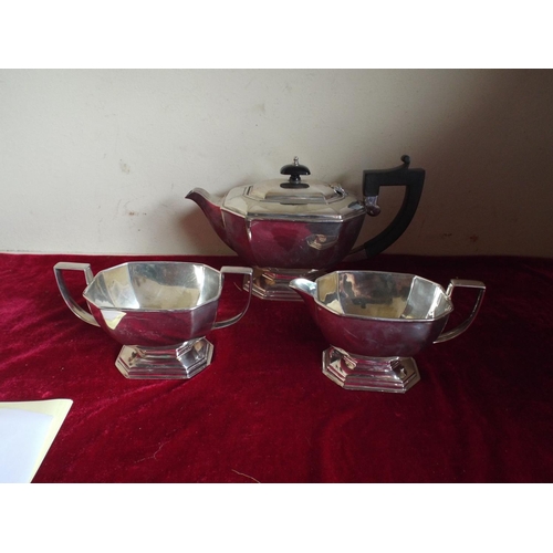 78 - Silver plated tea set