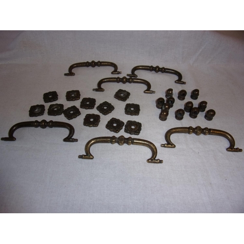 93 - Set of 6 Victorian draw handles