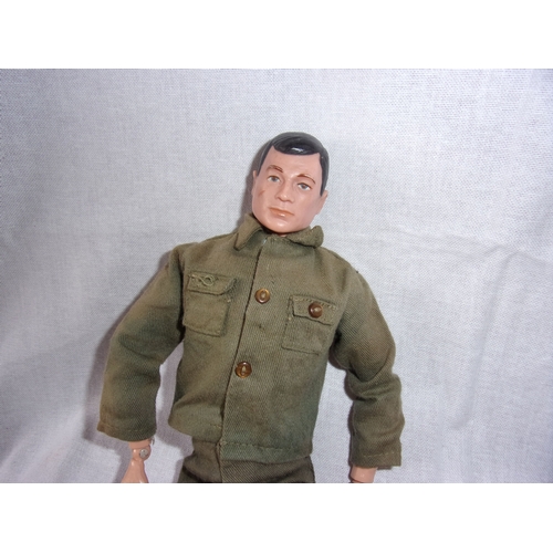 100 - 1960s Action Man with extra equipment inc 2 tents (no poles)