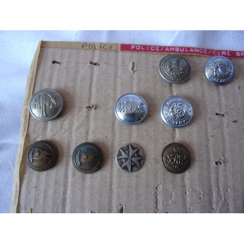 102 - Military Police, Navy & NFS buttons & badge