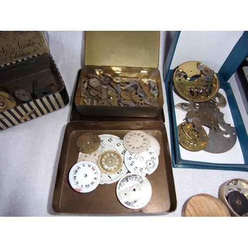 20 - Box of watch spares