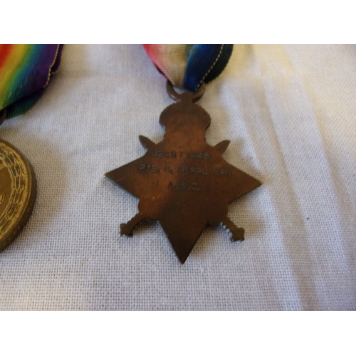 245 - WWI trio of medals m2-077445 H.A.Palmer corporal ASC