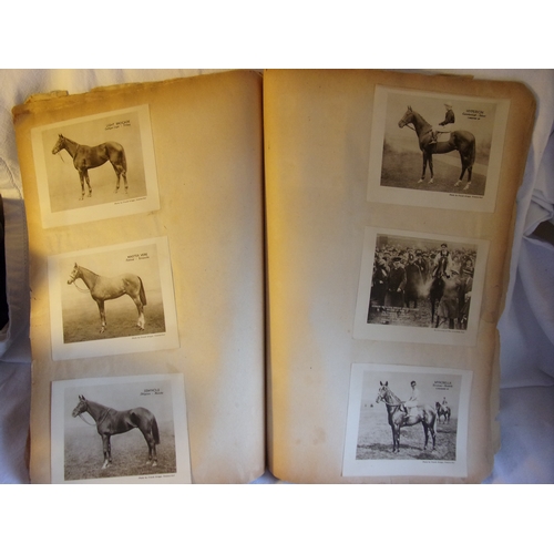 272 - Scrap book of race horses c1940s