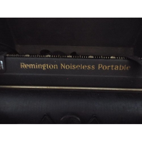 140 - Vintage Remington noiseless portable typewriter