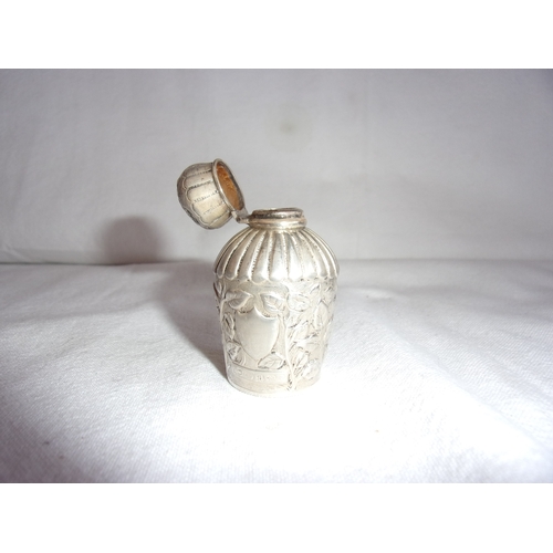 217 - HM silver scent bottle c1887