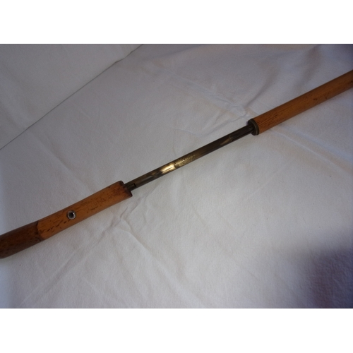 62 - Rare sword stick by Thomason & Dowler. Made of bamboo. Blade comes from bottom of cane