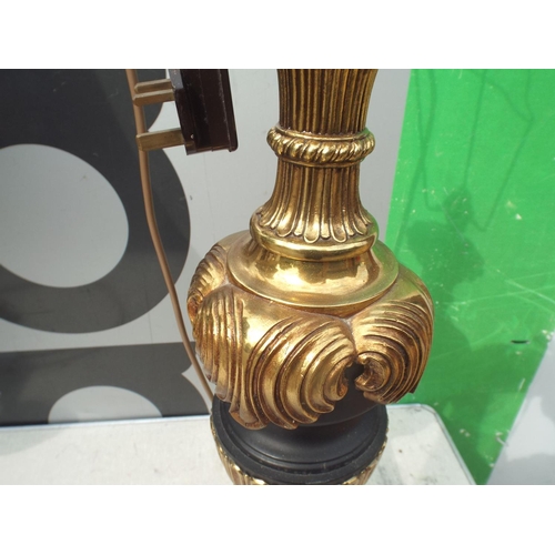 103 - Pair of large brass lamps