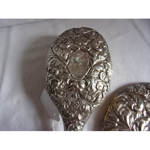 114 - HM silver brush & mirror pair - c1932