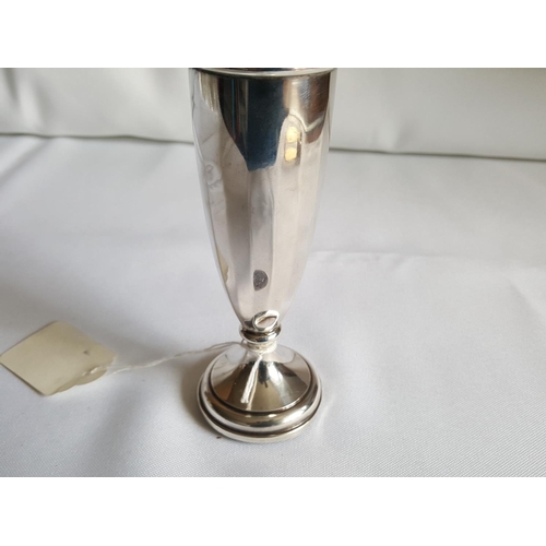 142 - HM silver vase c1926 by Walker & Hall