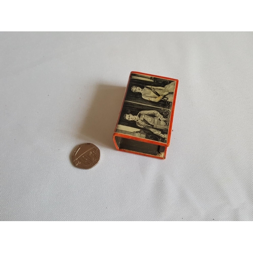 170 - 1937 Coronation matchbox holder Jolly Waggoners Ewell